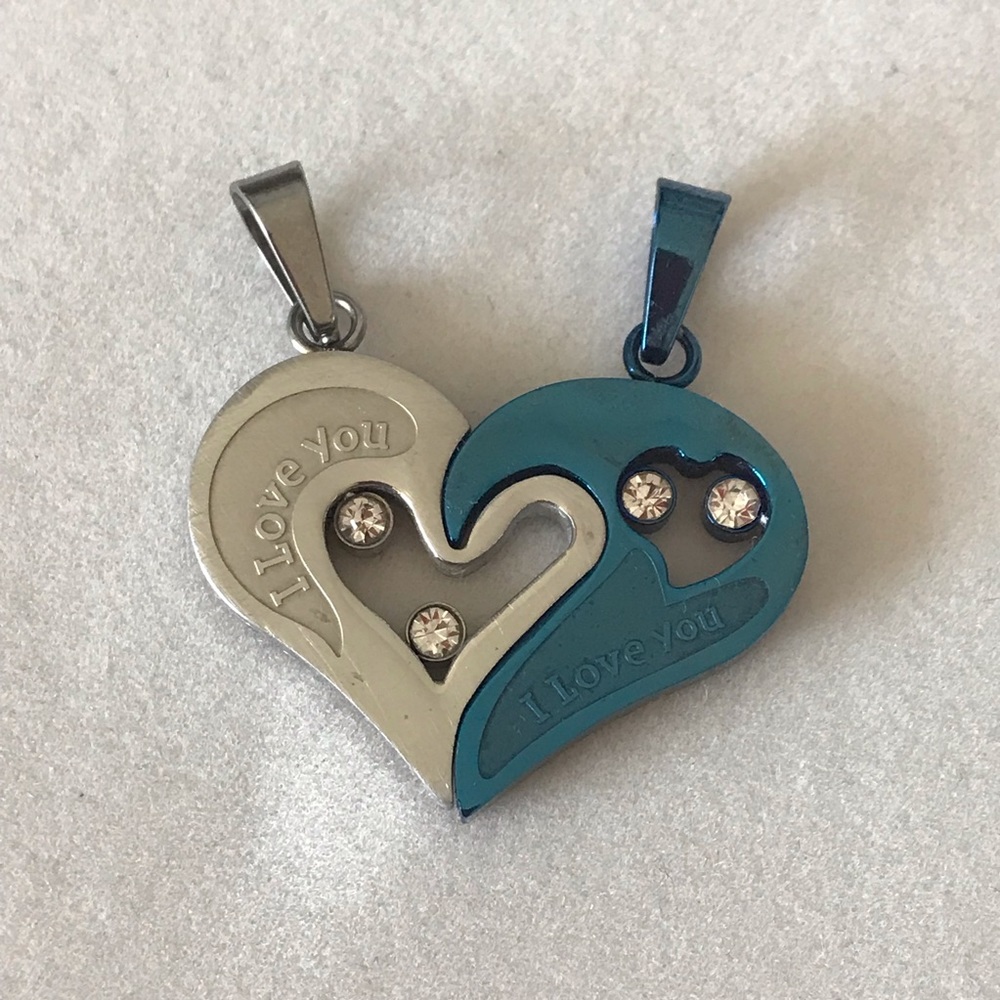 Valentine’s Day gift Two-in-One separable heart pendant necklace